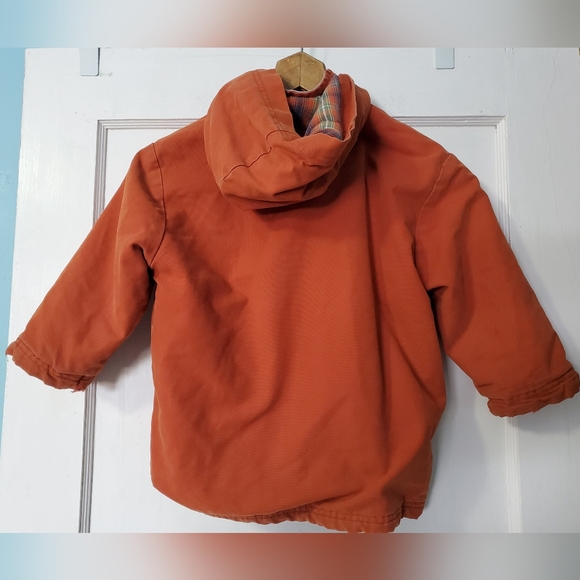 Kids Canvas Fleece Lined 100%cotton Winter Carhartt Jacket🧡 - Picture 2 of 8